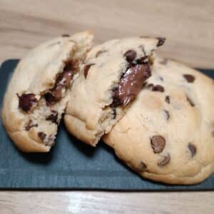 cookies au chocolat coeur fondant (x2)