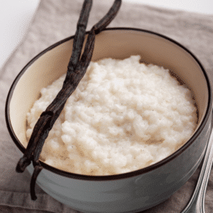 riz au lait à la vanille