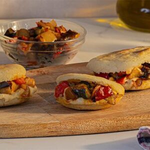 arepa aux légumes du soleil
